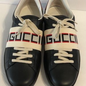 gucci ace strap black